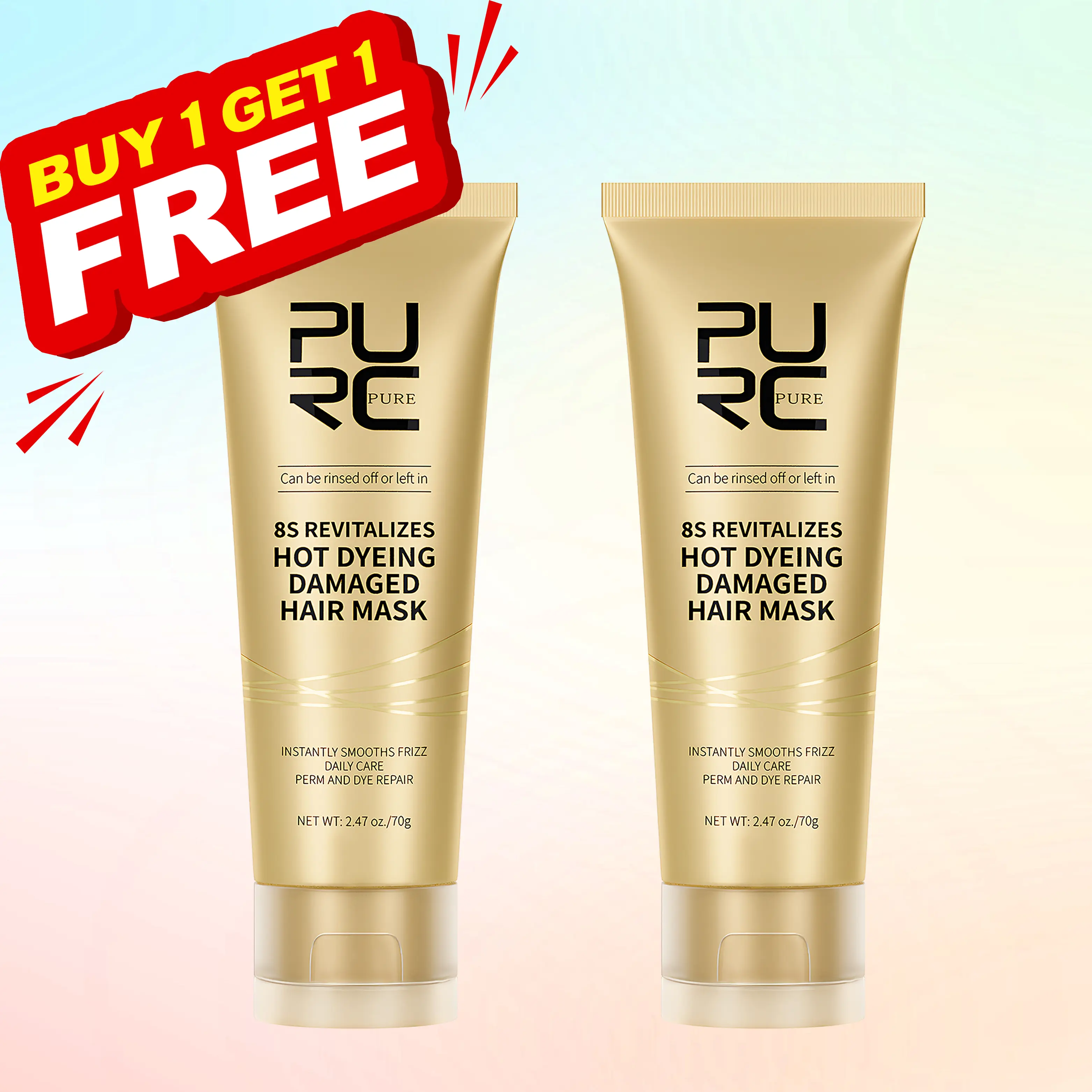 [SALE Buy 1 Get 1 Free] 8s Professional Hair Mask | Repairs Heat/Color/Perm Damage | Instant Frizz Control | Daily Care for Smooth, Silky Hair hair mask  hair products heat protectant for hair