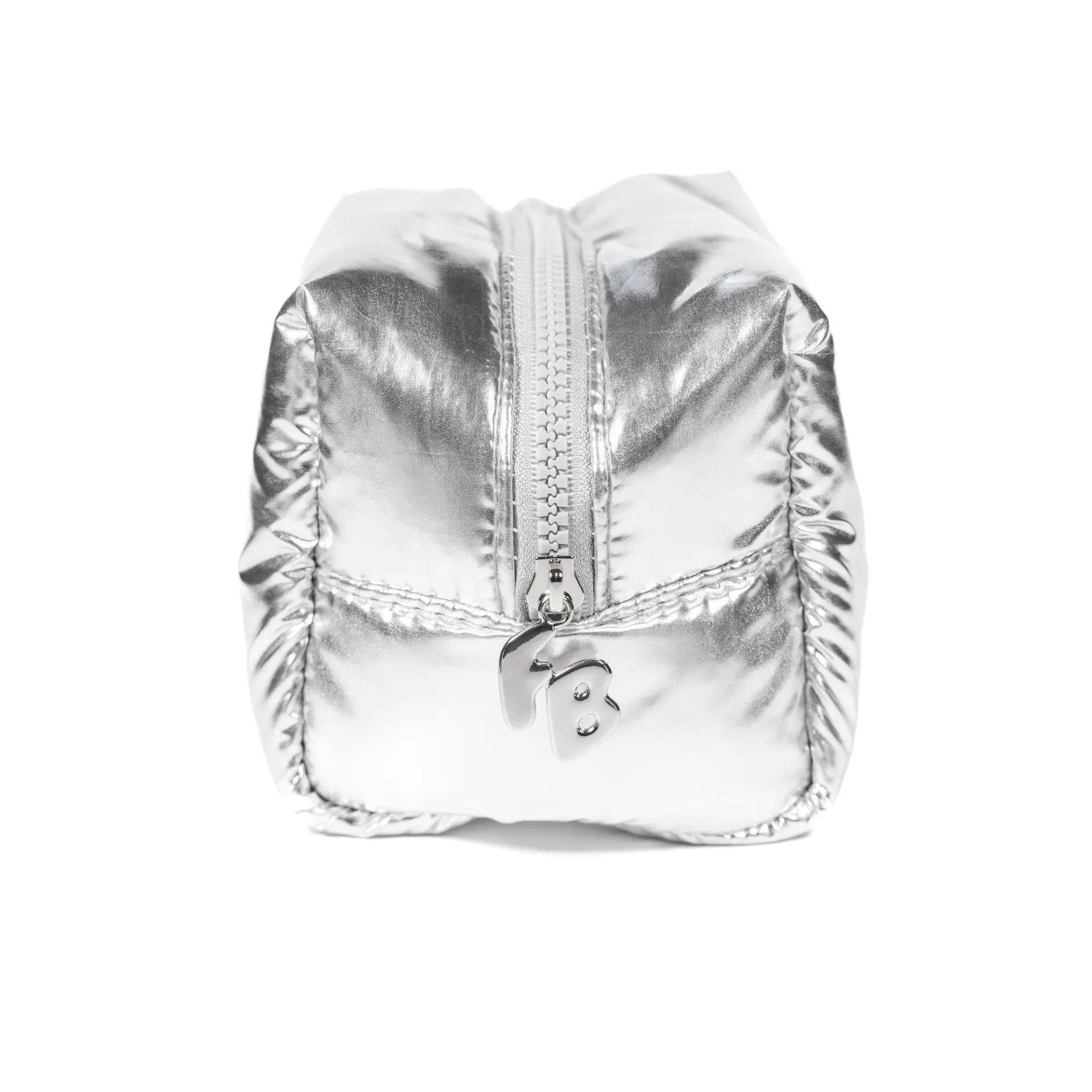 FUTURE PUFF POUCH - chrome luxury makeup and travel bag