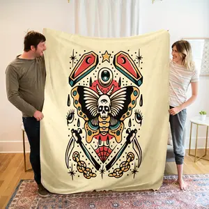 Ghost pattern blanket.Available in four sizes, suitable for adults, teenagers, children and babies respectively.Thin Blanket Dream Workshop