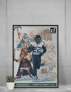 Donruss 2021 Downtown Derrick Henry 12x17 Poster Tennessee Titans