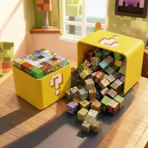 Magnetic Blocks Set, 100-200 Pcs Magnet Toy, Random Block Design, Magnetic Construction Set, Ideal for Kids Ages 4+, Perfect for Creative Play & Gifts