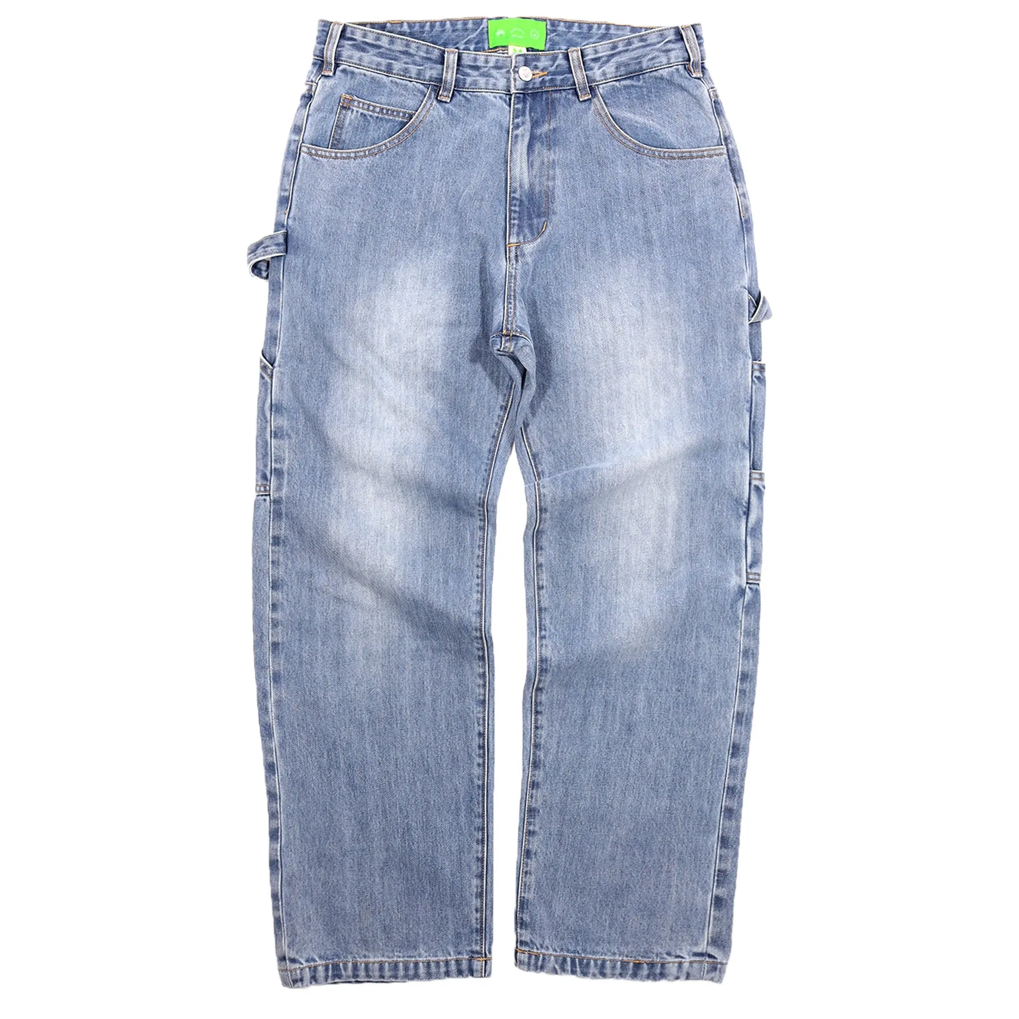 Washed Selvedge Denim Utility Pant