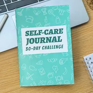 Self Care 30 Day Challenge Planner Notebook Journal Schedule Organiser for Office, School and Study Stationery Mr Paper 36 Pages