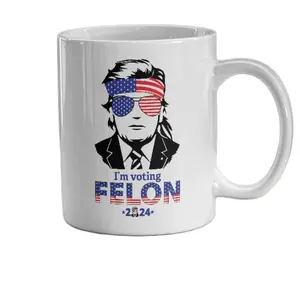 Trump I'm Voting Felon 2024 Ceramic Coffee Mug - 11oz or 15oz - Drinkware