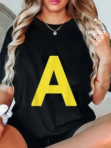 100% Cotton letter A funny chipmunk group matching halloween costume T-Shirt