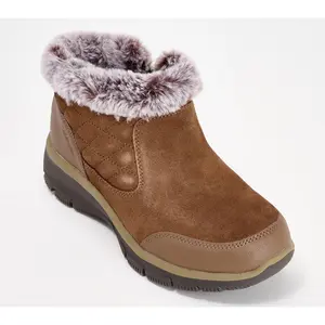 Skechers Slip- ins Easy Going Water-Repellent Fur Lined Ankle Boots