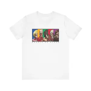 Female Titan X Colosal Titan X Founder Titan X Armored Titan X Beast Titan T-Shirt,Attack On Titan T Shirt, Anime Clothing, Unisex Manga Anime Shirts Cotton Fashion