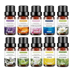 10ml Pure Essential Oil, Lavender-Scented, 1/3/6 Counts Aromatherapy Diffuser Oil, Natural Essential Oil for Massage, Bath & Sleep Relaxation