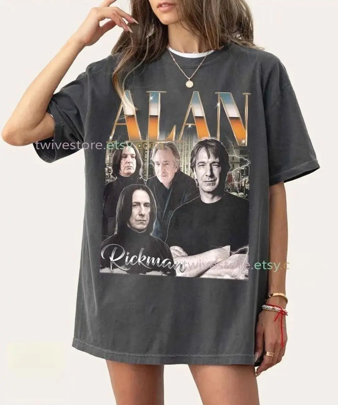 Alan Rickman Shirt, Snape Tribute Tee, Memorial Gift, Vintage Movies Retro Classic T-Shirt, Fan Merch, Iconic Actor