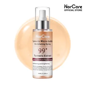Dr.NorCare  Peel Shot Keratin Care 2026 Future Skincare Micro-Bubble Tech Gentle Turmeric Exfoliating Spray with Niacinamide & Jeju Carbonated Water, 200ml Remove Old Waste Cutin and Clean Pores Moisturizers Moisture Hydrating Exfoliating body scrub