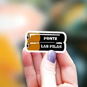 Ponte las Pilas Mexican Sticker, Ponte las pilas, Mexican Phrases, Hard Hat Sticker, Blue Collars Stickers