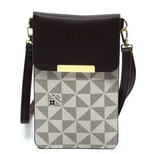 Fashion World Monogram Cell Phone Purse Crossbody Bag