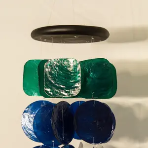 Capiz Shell Windchime- Peacock