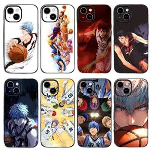 Anime Kuroko No Basket Artistic Phone Cases For iPhone 17 Promax Pro Air 16 Plus 15 14 13 12 11 Black Soft TPU Shockproof Dustproof Protective Cover Shells Gift For Birthday Christmas Valentine Halloween