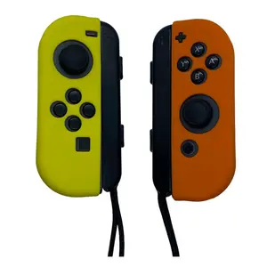 JenDore Orange & Yellow Silicone Protective Shell Controller Covers – Compatible with Nintendo Switch Joy-Con