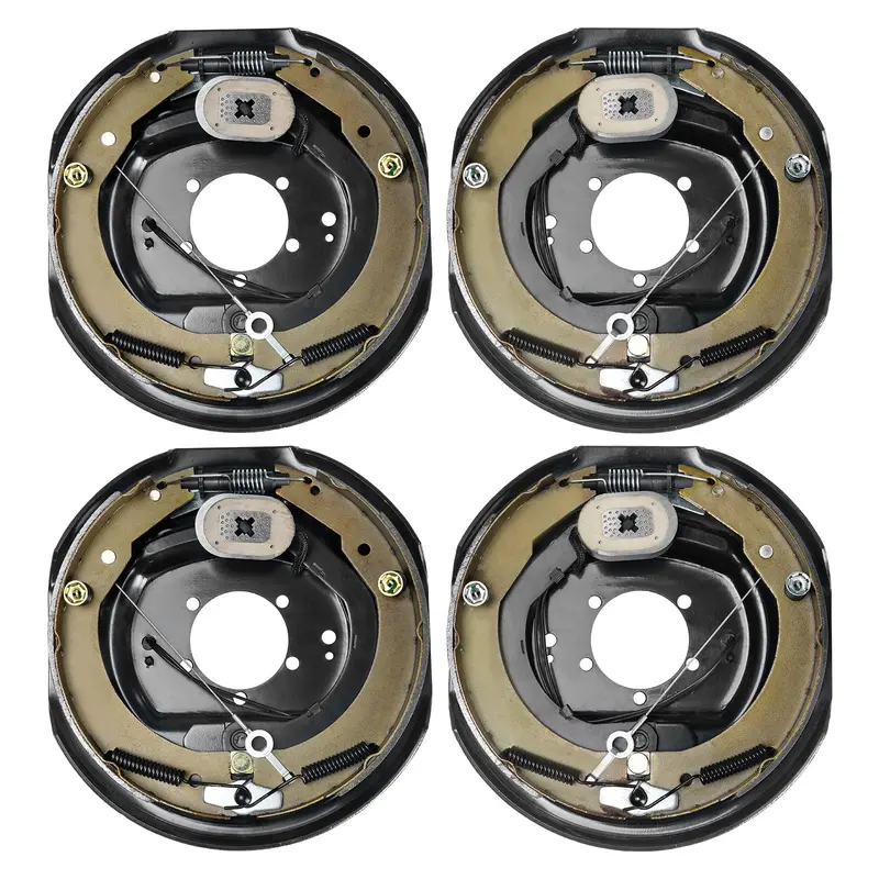 VEVOR Dexter 12"x2" Self-Adjusting Electric Trailer Brake Assembly Kit, 2 Left + 2 Right, 5-Hole Mount Align, High Compatibility for 7000 lbs Axle, Hassle-Free Installation Backing Plates