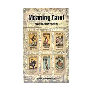 Tarot Card Game (78pcs/set), Durable Tarot Cards, Portable Tarot Card Game, Multicolor Tarot Card Game, Fun Game Card for Adults