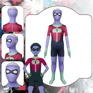 Kids Invincible Omni Man Cosplay Fantasia Costume Disguise for Children Zentai Jumpsuit Mask Suit Halloween Carnival Clothes