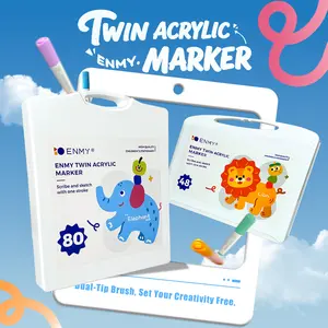 Enmy Marker Pen Set Touch Art Markers Brush Pen Multiple Colour Paint Marker Double Point Office Stationery Holiday Gifts