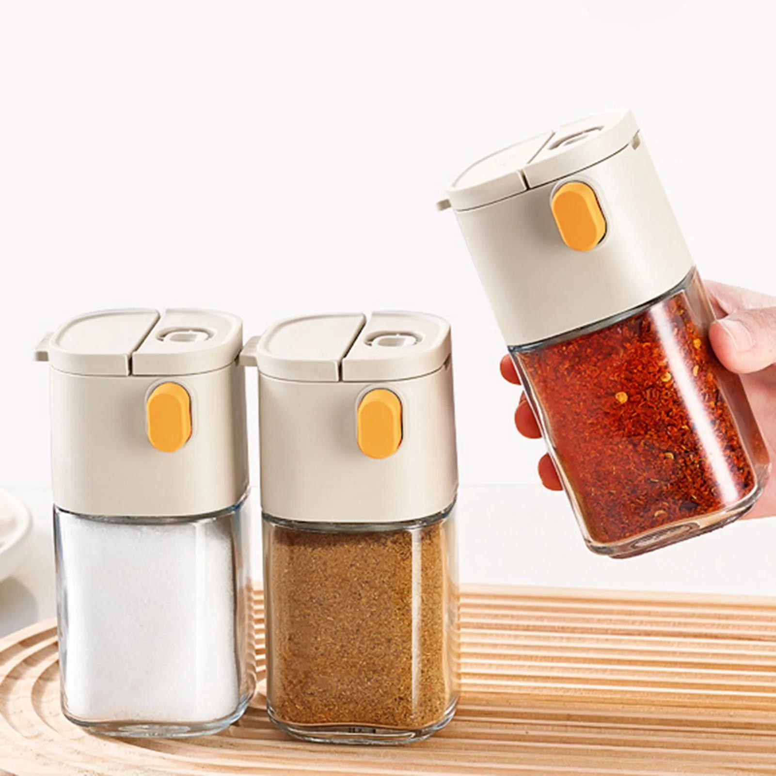 180ml Glass Salt and Spice Shaker – Reusable Sealed Seasoning Jar for Salt, Sugar, Pepper, and BBQ Kitchen Accessories Does not apply