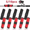 5/10 Pcs Fishing Lure Wraps for Safe Bait Storage, Fishing Tackle Organizer, Hook & Lure Protectors with Hook and Loop Fastener, Essential Fishing Accessories, Fishing Supplies