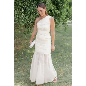 Susan Mesh Drop Waist Skirt - Yellow