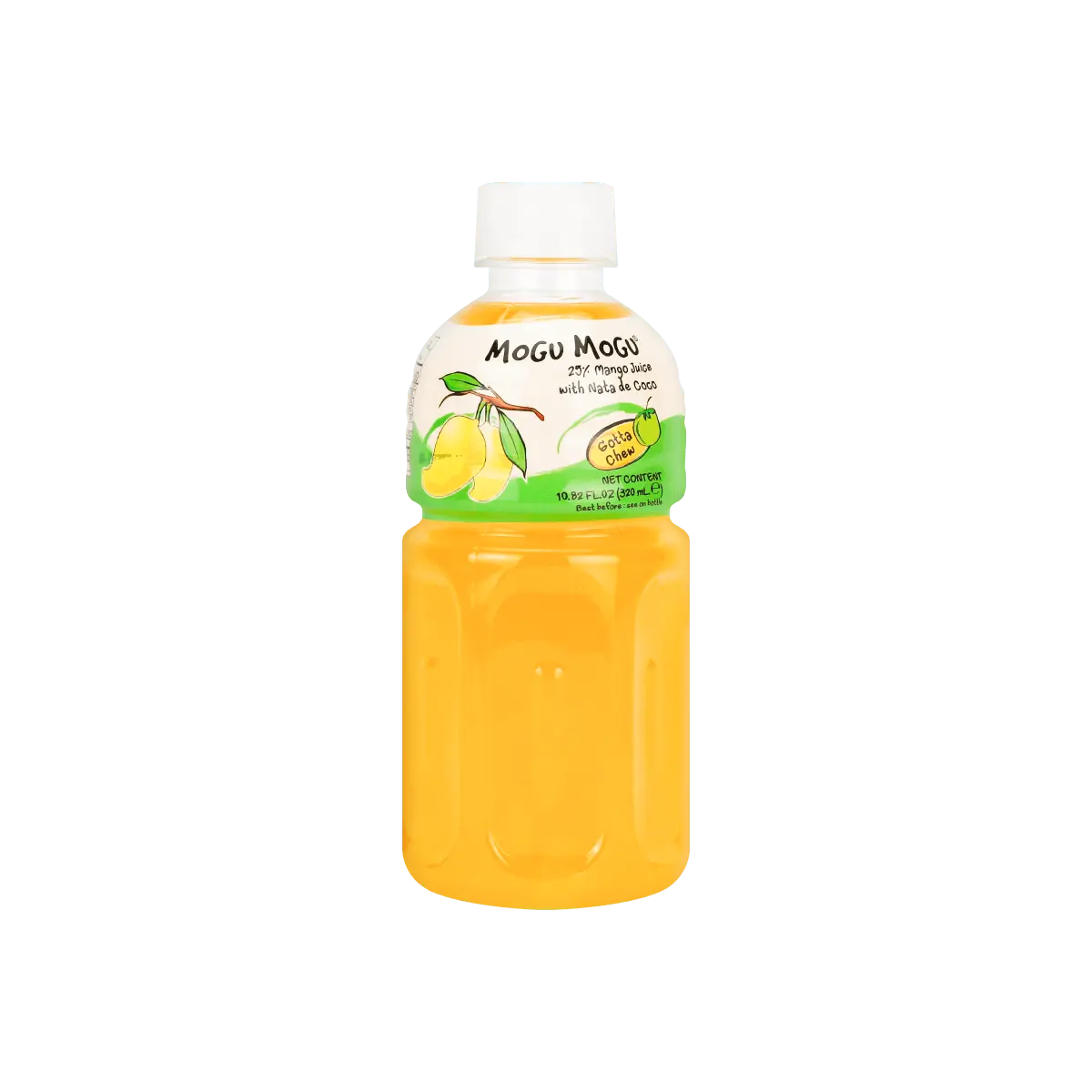Mogu Mogu Mango Coconut Jelly Drink 320ml - Zero Fat, Authentic Thai Flavor, Popular Beverage