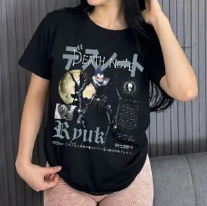 Ryuk Death Note Tee, Anime Unisex 100% Cotton T-shirt, Loose Fit