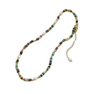 Beautiful Round Freshwater Pearls Necklace for Women Jewelry Gift