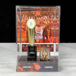 2026 Indiana Football Team Trophy Display Case For National Champions Collectibles play off