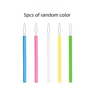 Set of 5/10 Plastic Needle Threaders, Sewing Machine Line Auxiliary Tool, Beading Tool, DIY Craft Accessories, Elderly Assistance Device