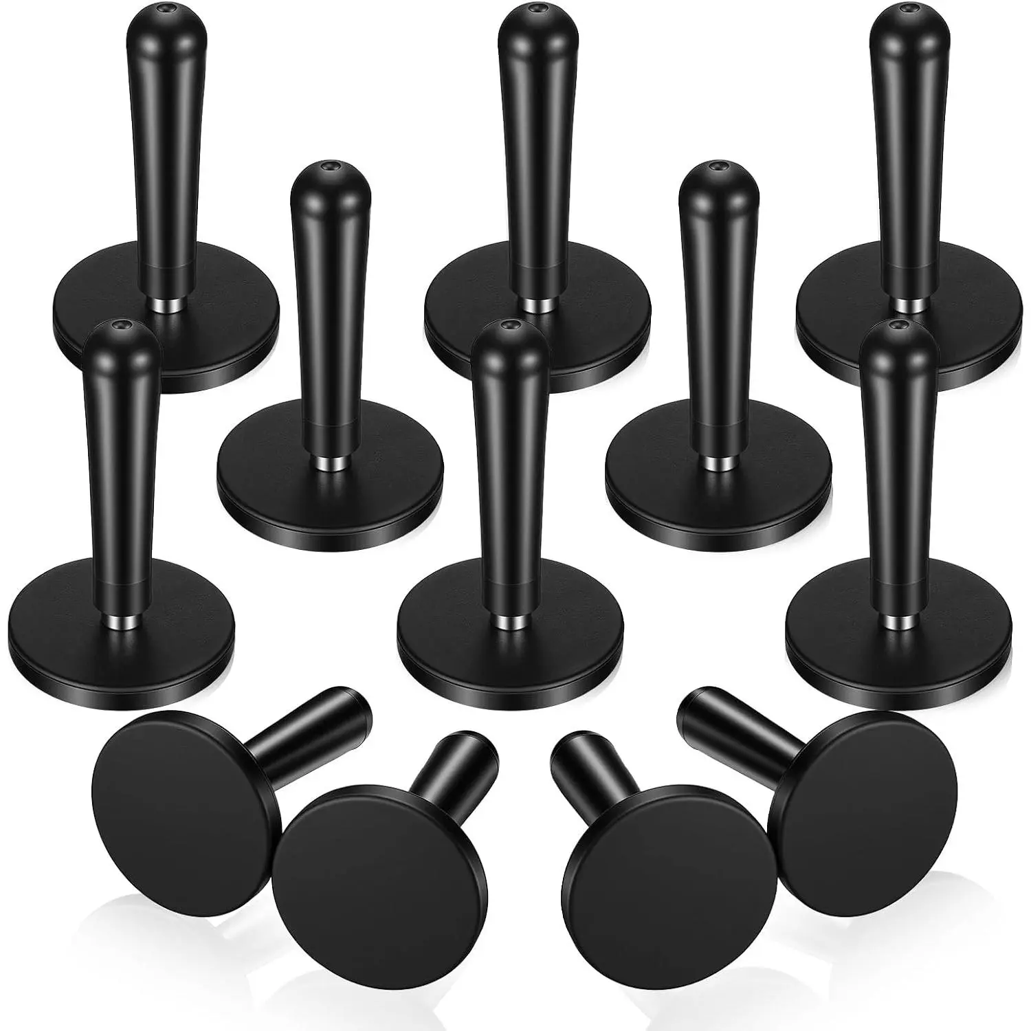 12-Pack Iron & Rubber Vinyl Wrap Magnets, Heavy-Duty Magnetic Gripper Vinyl Wrap Tools with 1.7" x 2.7" Size, Easy Repositioning Secure Grip for Car Wrapping, Window Tint Installation (Reliable Extra Hands)