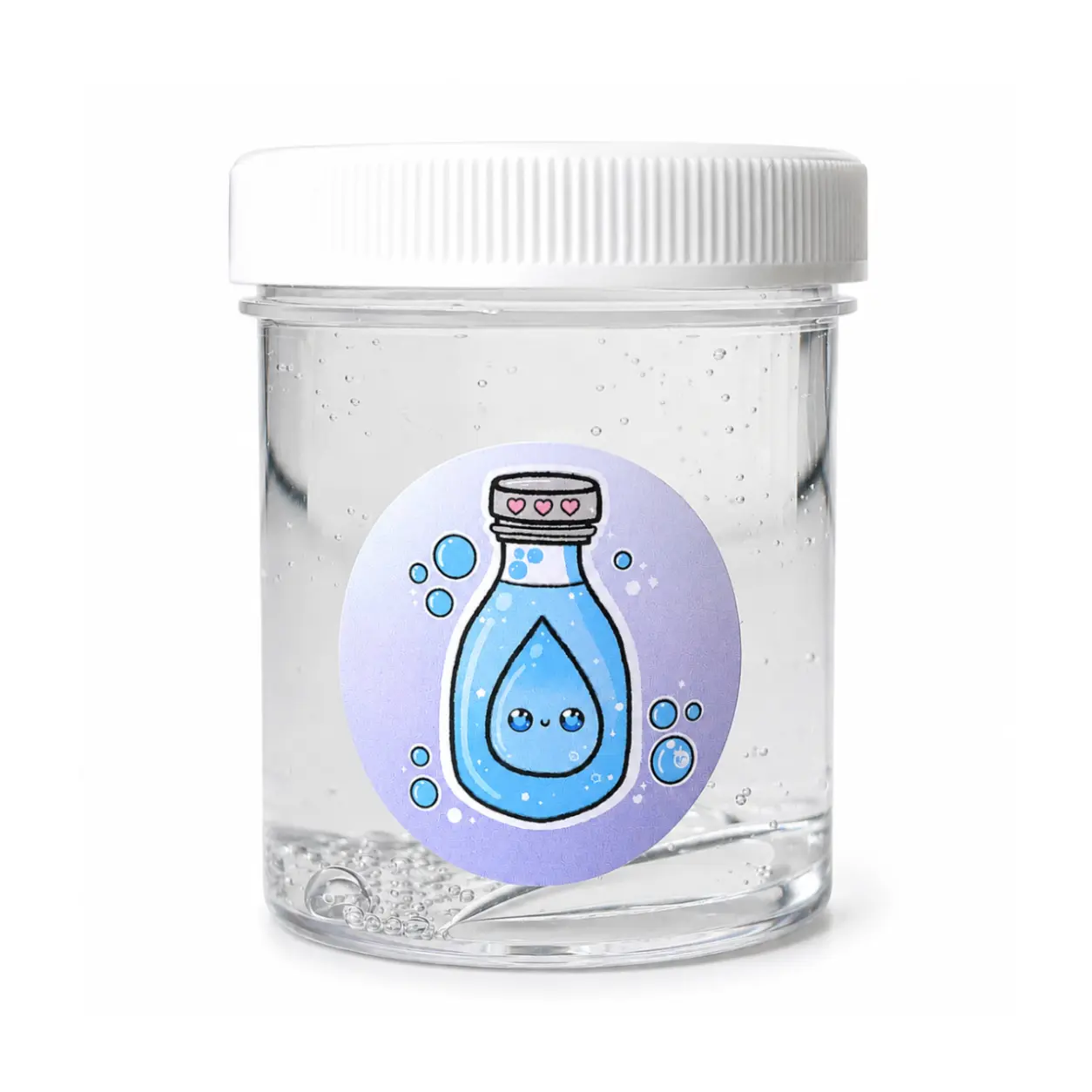 Crystal Clear Thick Slime – Glossy Clear Slime Unscented Soft Satisfying