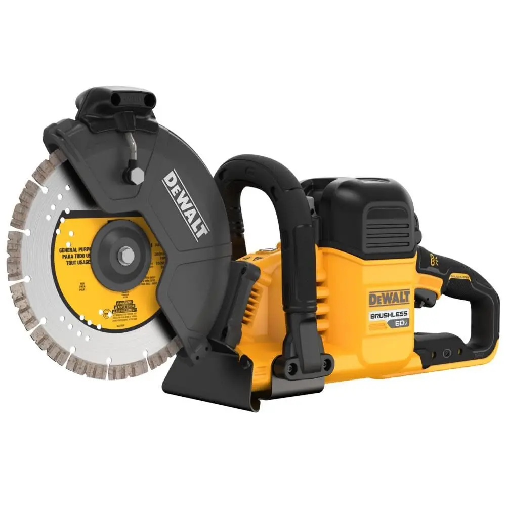Dewalt 115-DCS692B 60V 9 in. Cordless Cut Off Saw, 60v power tool for concrete cutting on masonry surfaces