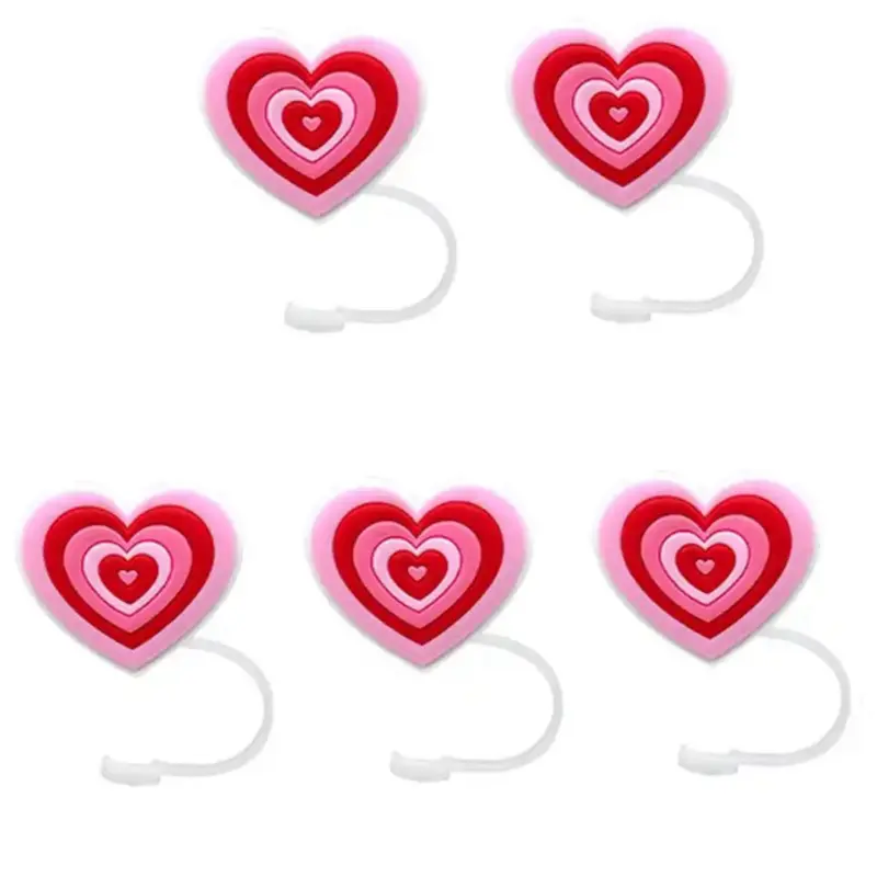Valentine’s Day straw toppers
