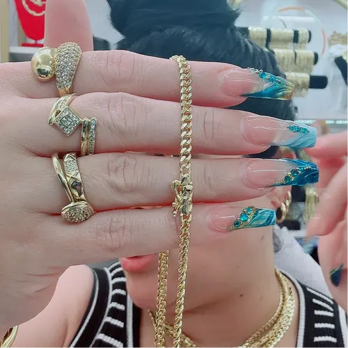 [Quick sale] Sliver Plated Gold Artificial Gemstone Bracelets & Anklets Tobilleras en oto laminado chapado en 14 k