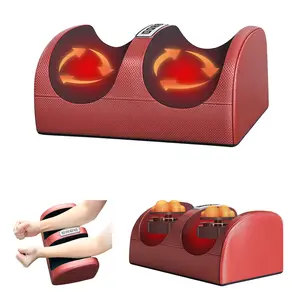 Renhui Christmas Halloween Gift Warm Foot Massager Bi-Directional Kneading Rolling Constant Temperature Heating Three Levels Intensity Adjustable TPE Elastic Material for Parents Seniors Friends Daily Use