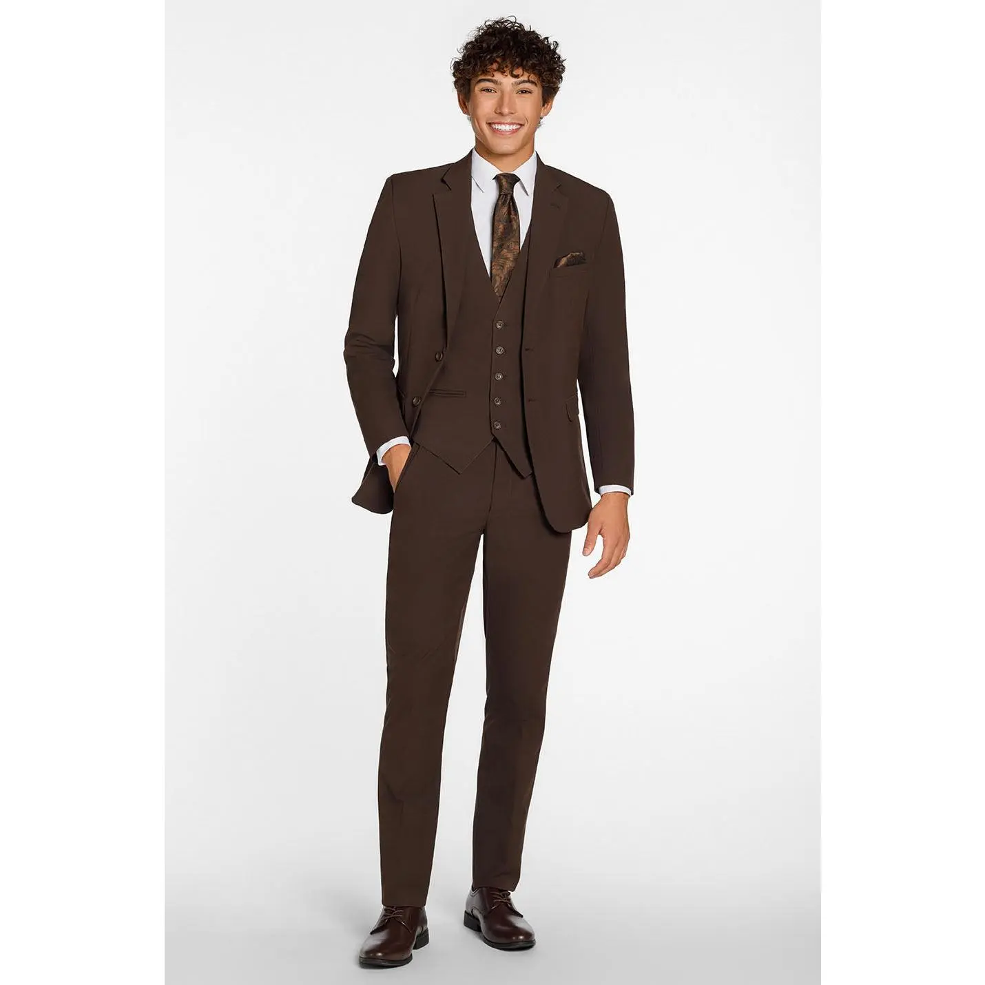 "Metro" Chocolate Suit Jacket (Separates)