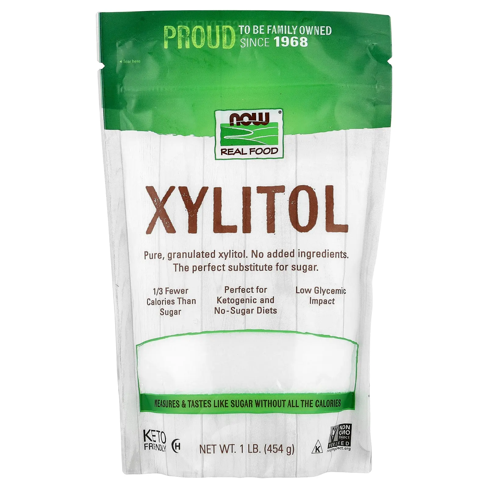 NOW Foods Real Food, Xylitol, 1 lb (454 g)