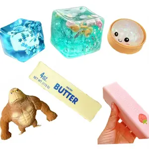 6-Piece Set Mystery Squishy Box, Blind Box Malt Sugar Stress Relief Fidget Toys, Sensory Bundle, Creative Slow-Return Squishy, Party Gift, 6 Different Styles