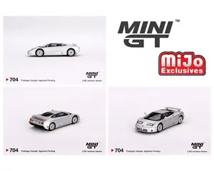Mini GT Bugatti EB110 GT 1:64 - Grigio Chiaro #704