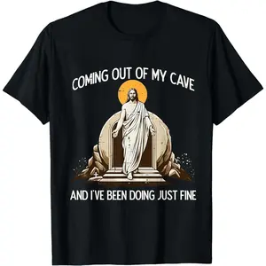 Easter Coming Out My Cave Jesus Resurrection Men Women Kids T-Shirt