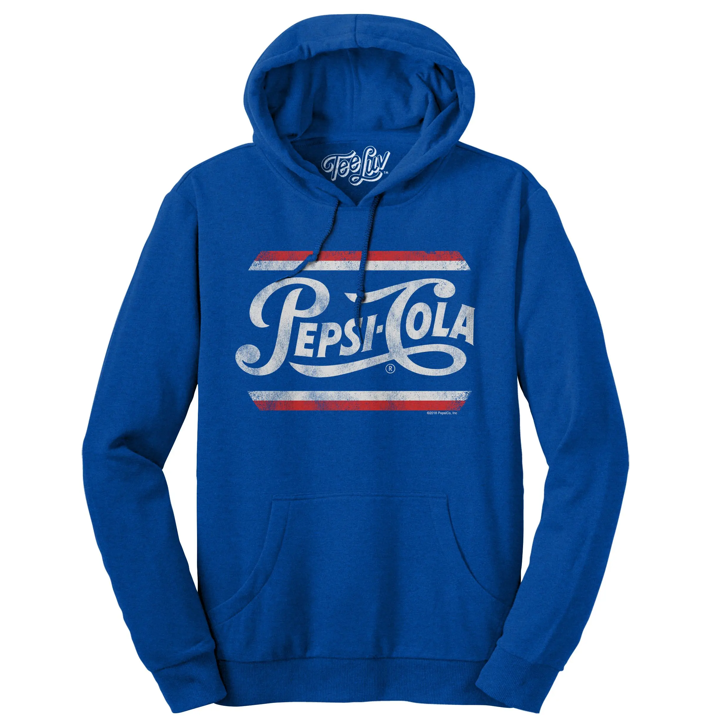 Pepsi Cola Pullover Hooded Sweatshirt - Blue Pepsi Cola Pullover Hooded Sweatshirt - Blue