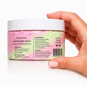 Watermelon Crawl Emulsified Body Butter - Hydrating Moisturizer - Body Care Watermelon Crawl Emulsified Body Butter - Hydrating Moisturizer - Body Care