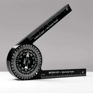 Aluminum Miter Saw Protractor for Woodworking, 360° Angle Finder with Laser-Engraved Scales Compatible with DW7084, Fits DW703, DW706, DW708, DW712, DW715, DW716, DW717, DW718, DWS780
