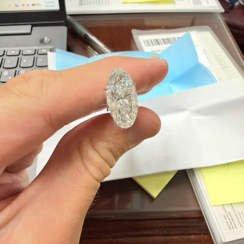 IGI 5.09ct F/VVS2 Moval Lab Diamond