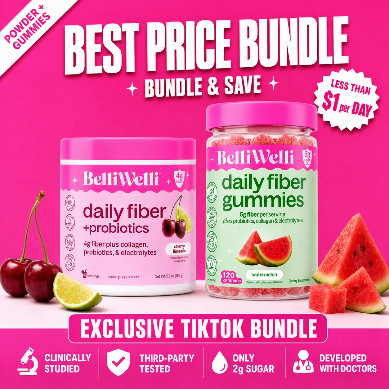 Fiber Gummies & Tub Bundle