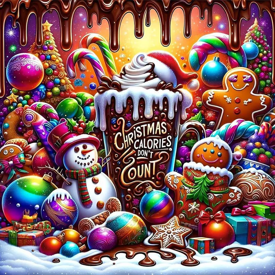 1pcs 5D DIY handmade diamond painting set, 5D diamond art kit, DIY decoration, Handmade Gifts, Christmas, dessert, snowman diamond painting set full round drill DIY, mosaic, diamond art, DIY art home decor, suitable for Halloween and Christmas.
