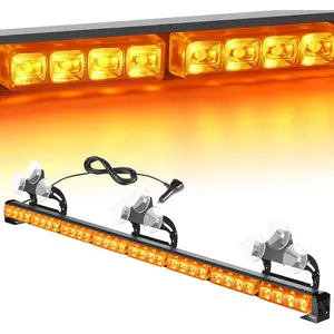 Nilight Traffic Advisor Strobe 35 Inch 32LED 21 Flash Patterns with Cigar Lighter for  Cars and Construction Vehicles Truck Automotive