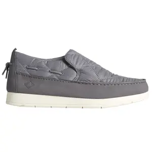 Sperry Mens Sperry Moc-Sider Quilted Nylon Casual Shoes - Grey